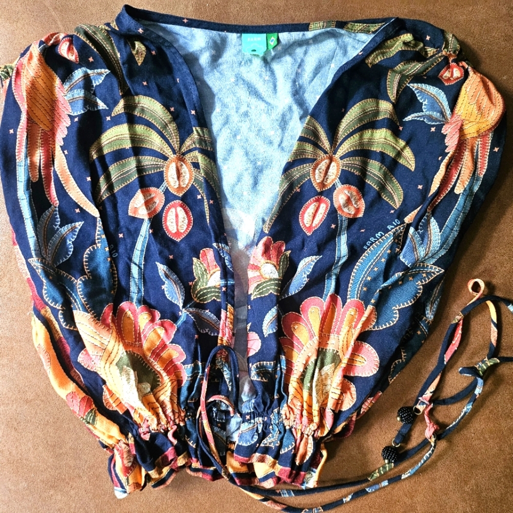 Farn Rio Brazil Floral Top